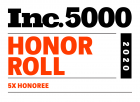 Inc.5000 Honor Roll 5X Honoree 2020